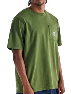 Malbon Gelato Stand Pocket T-Shirt - Cypress Green
