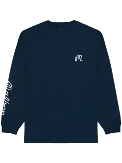 Malbon Gorse Long Sleeve Tee - Navy