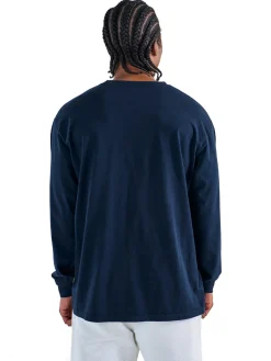 Malbon Gorse Long Sleeve Tee - Navy