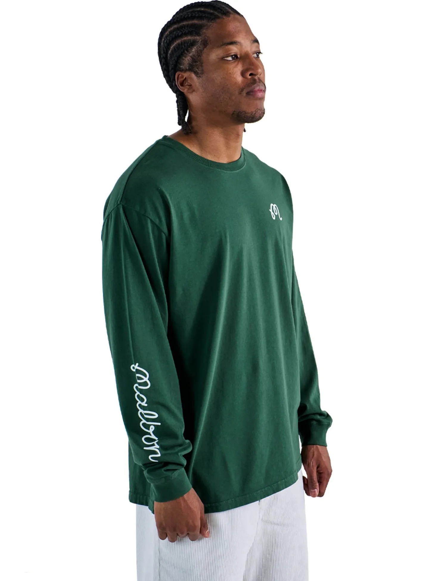 Malbon Gorse Long Sleeve Tee - Forest
