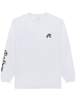 Malbon Gorse Long Sleeve Tee - White