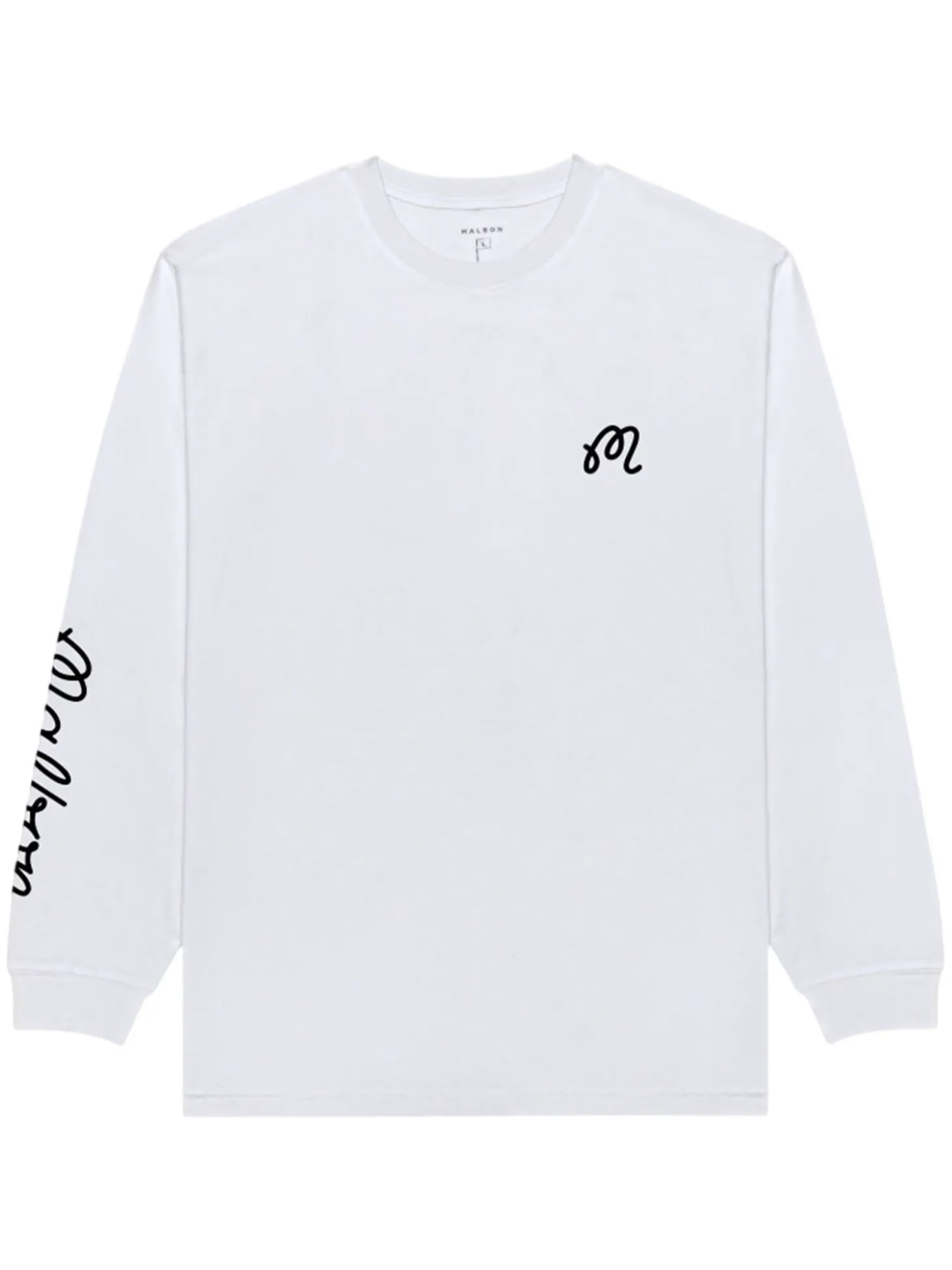 Malbon Gorse Long Sleeve Tee - White
