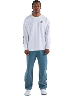 Malbon Gorse Long Sleeve Tee - White