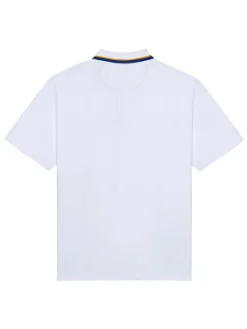 Malbon Grasse Pique Polo - White