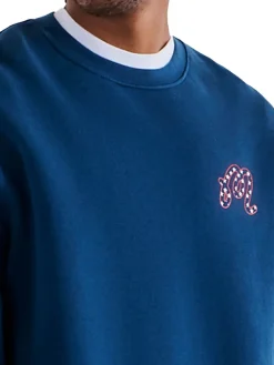 Malbon In Golf We Trust Sweatshirt - Navy