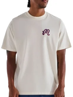 Malbon In Golf We Trust Short Sleeve Tee - Natural