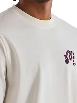 Malbon In Golf We Trust Short Sleeve Tee - Natural