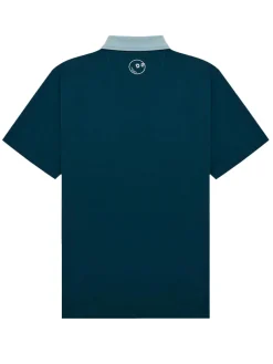 Malbon Jovis Solid Polo - Ocean