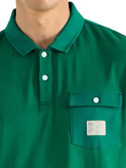 Malbon Jovis Solid Polo - Kelly Green