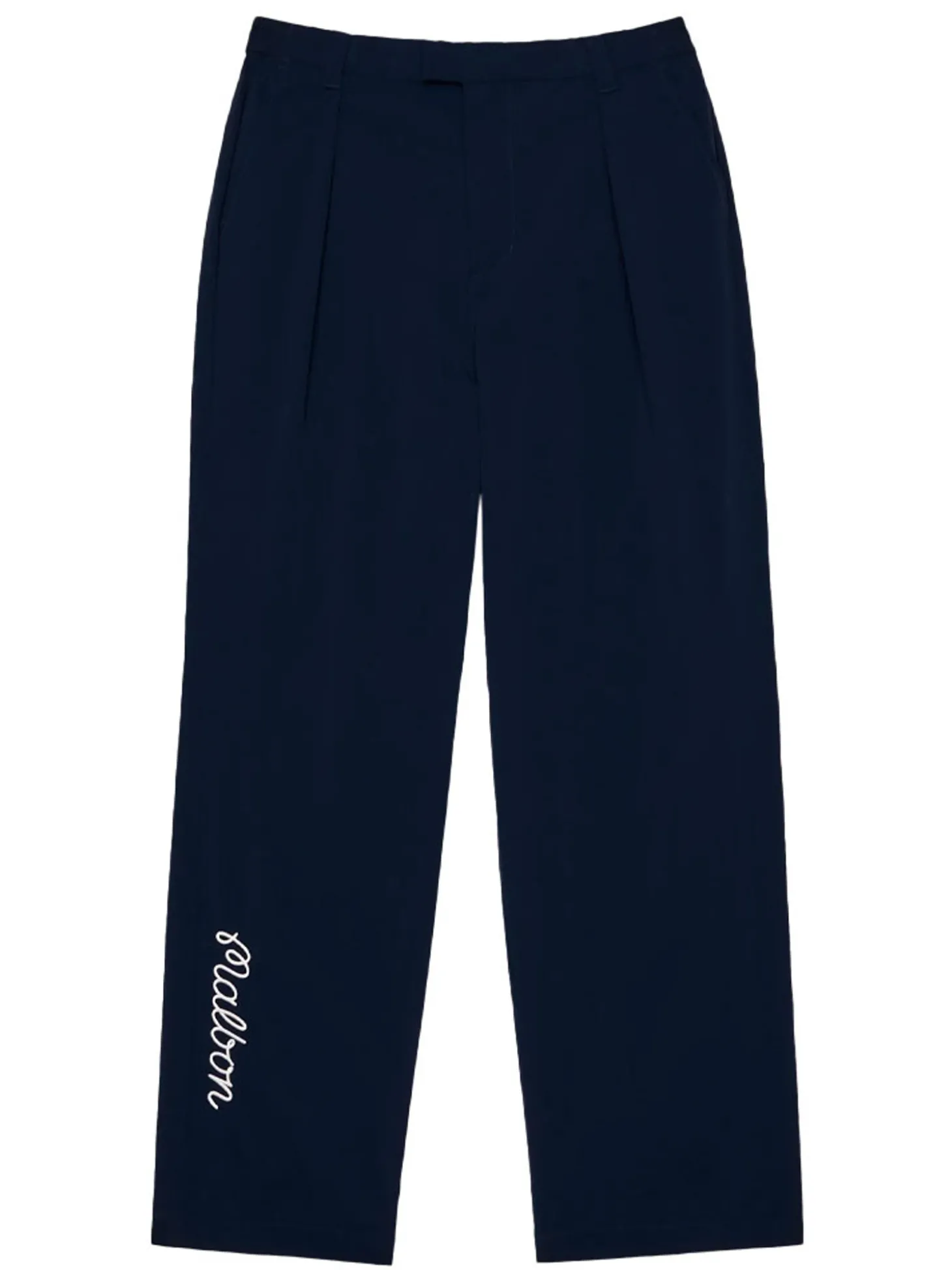 Malbon Magnolia Pleated Pant - Navy