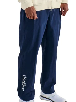 Malbon Magnolia Pleated Pant - Navy