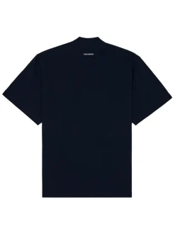 Malbon Mare Mockneck Tee - Navy