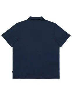 Malbon Performance Pique Polo - Navy