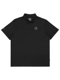 Malbon Performance Pique Polo - Black