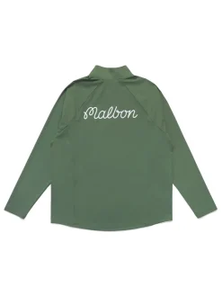 Malbon Performance Raglan Quarter Zip - Forest
