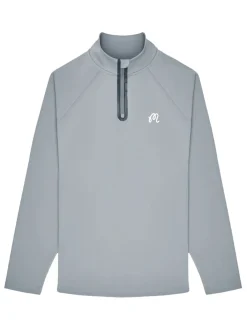 Malbon Performance Raglan Quarter Zip - Steel