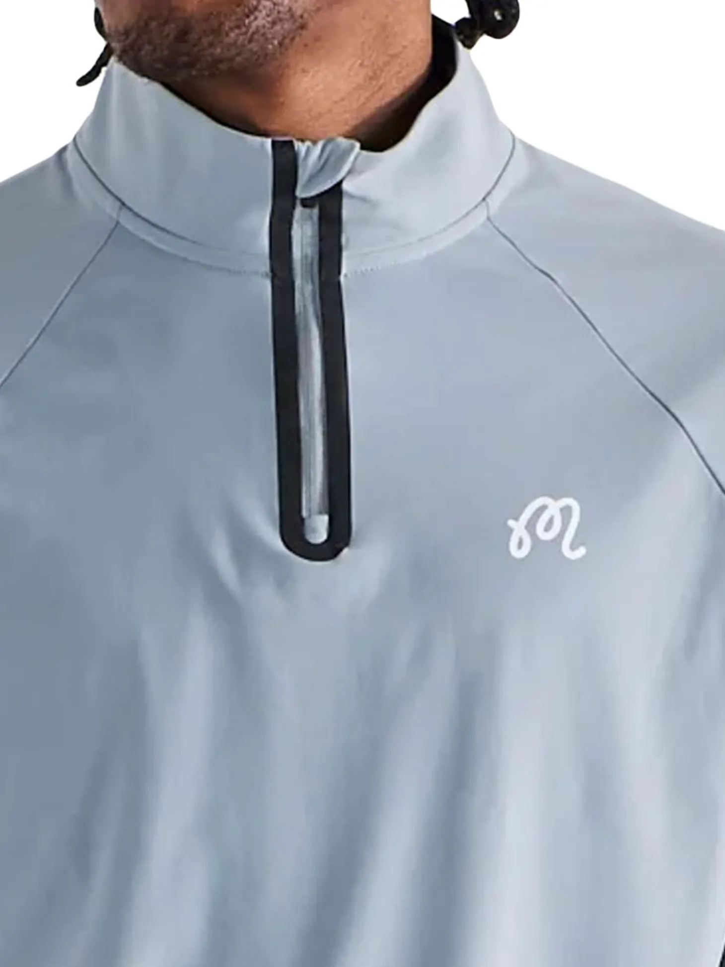 Malbon Performance Raglan Quarter Zip - Steel