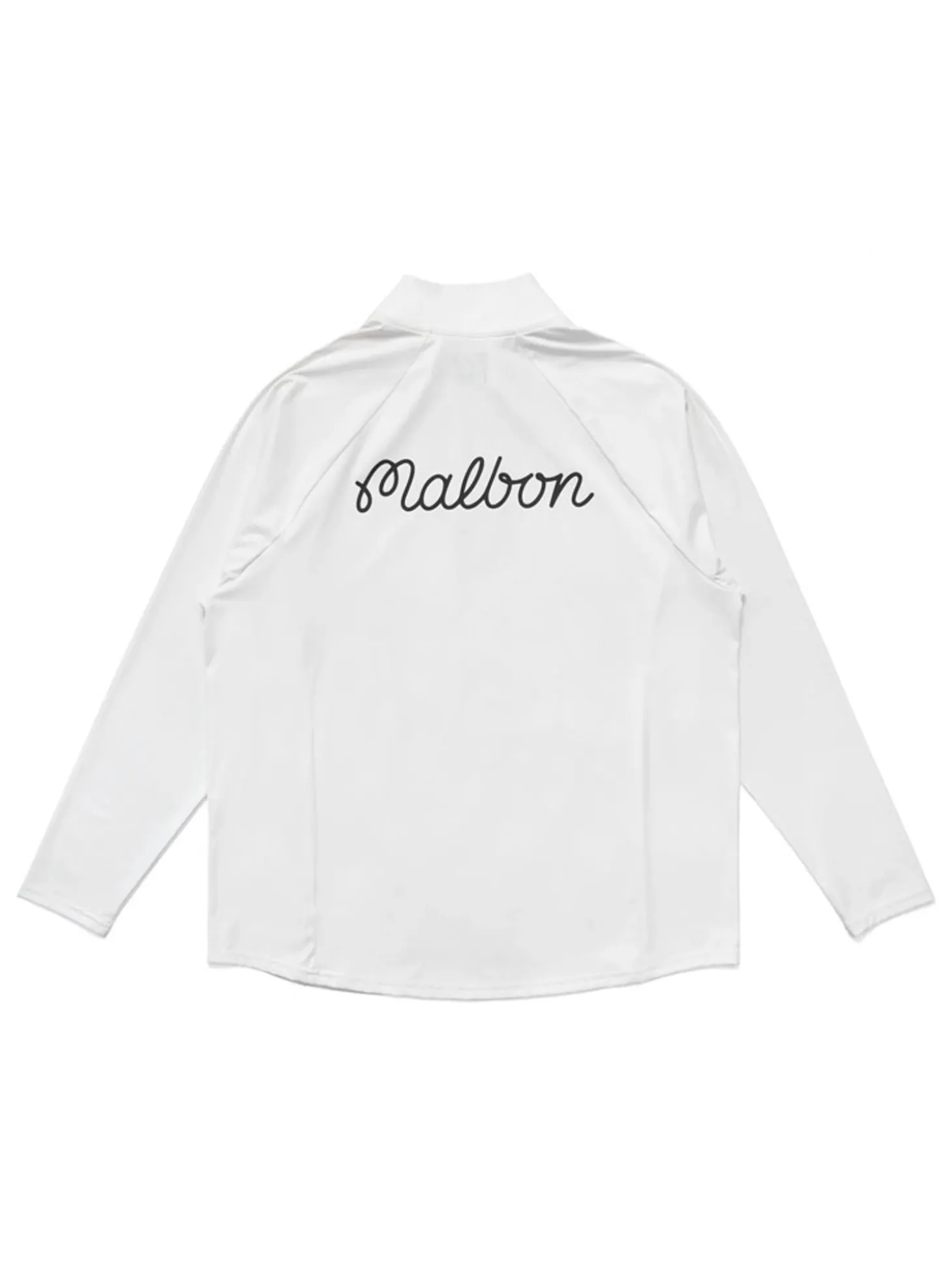 Malbon Performance Raglan Quarter Zip - White