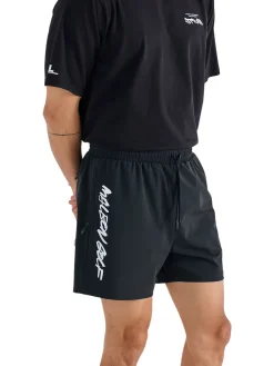 Malbon Performance Tag Tech Short - Black