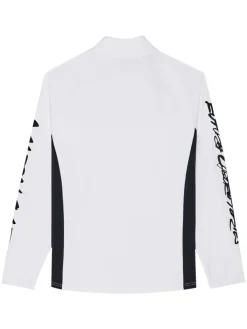 Malbon Poly Performance Quarter Zip - White