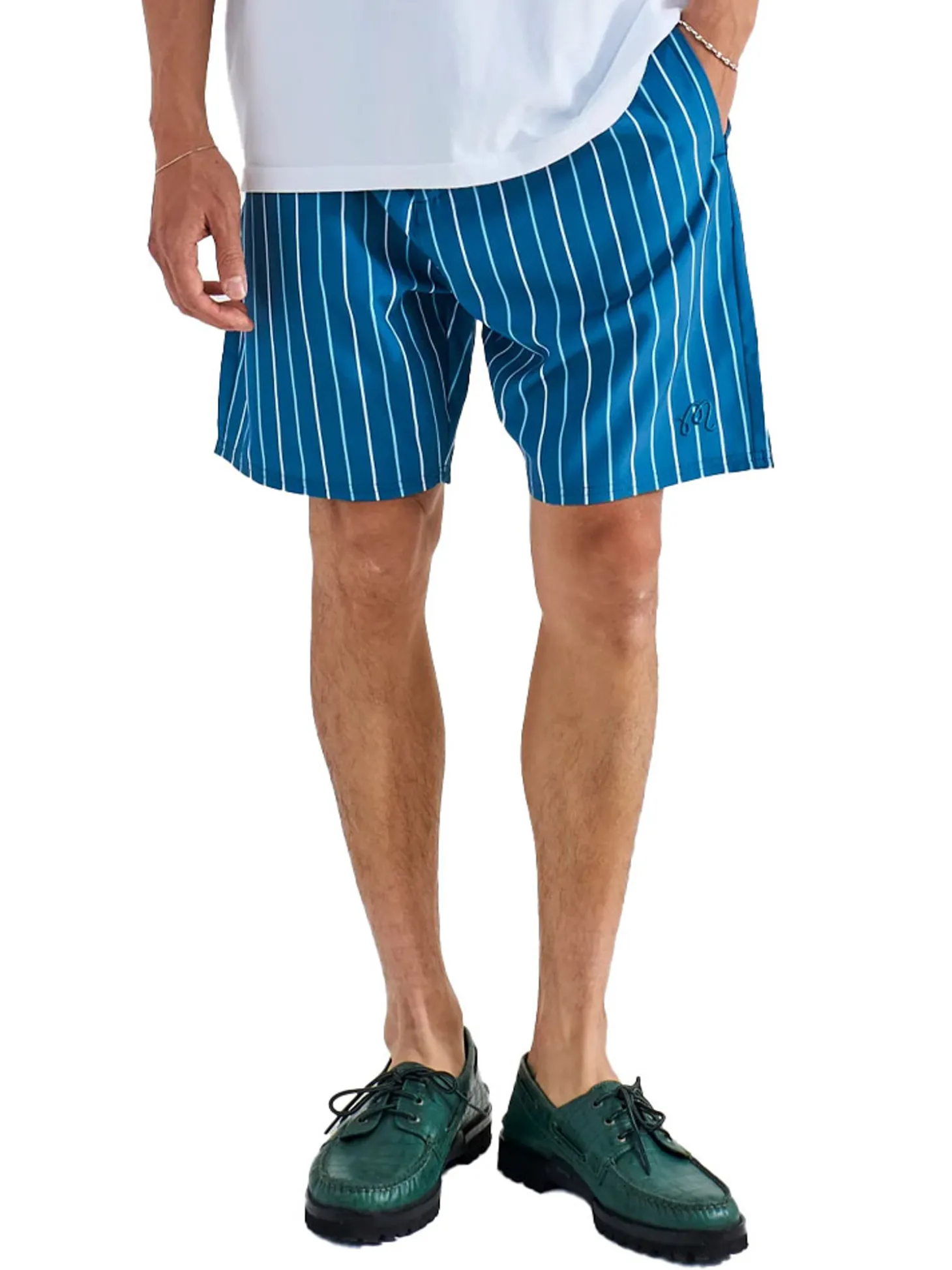 Malbon Tonino Hybrid Short Printed - Ocean