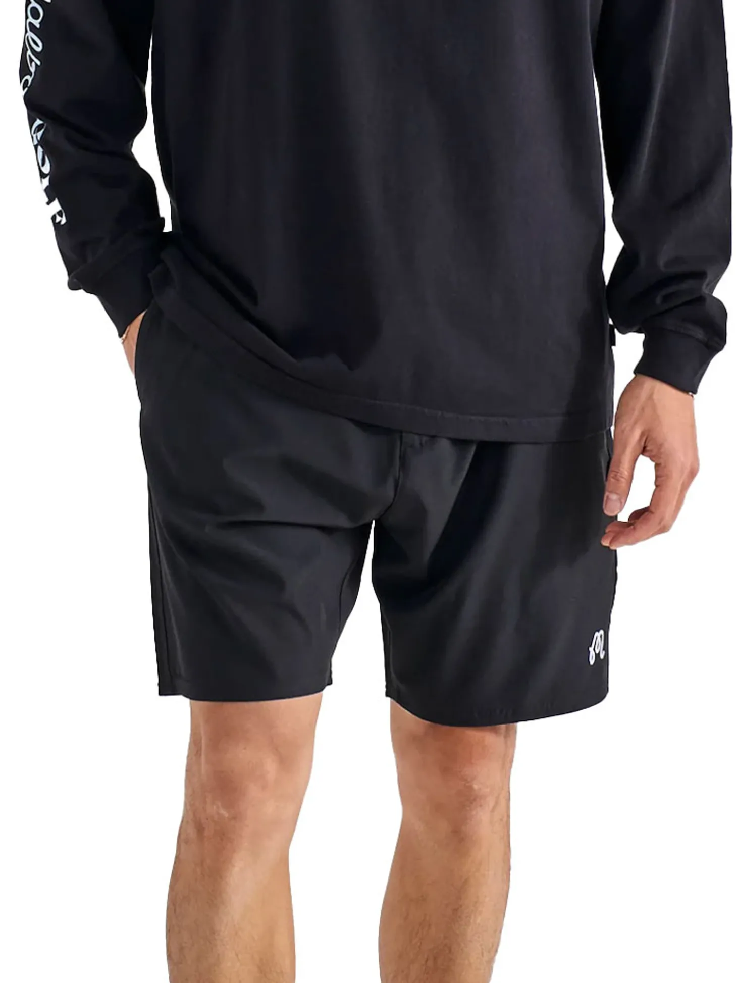 Malbon Tonino Hybrid Short Solid - Black