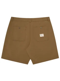Malbon Tonino Hybrid Short Solid - Dark Khaki