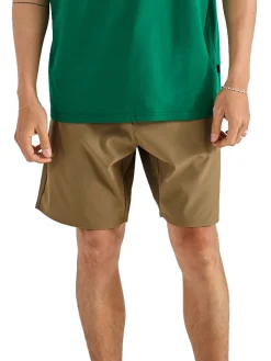 Malbon Tonino Hybrid Short Solid - Dark Khaki