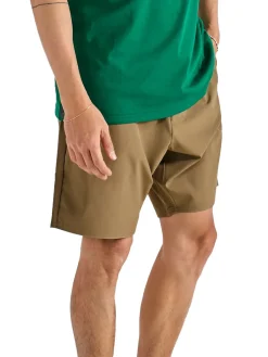 Malbon Tonino Hybrid Short Solid - Dark Khaki