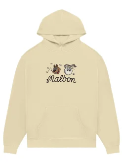 Malbon Two Man Scramble Hoodie - Light Khaki