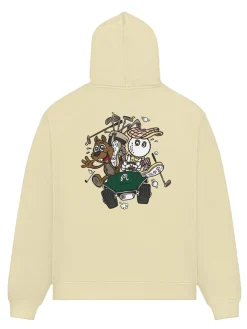 Malbon Two Man Scramble Hoodie - Light Khaki