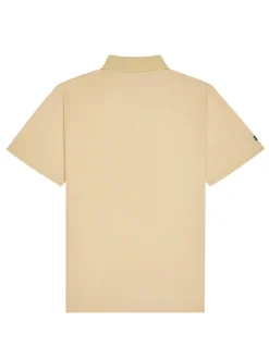 Malbon Two Man Scramble Pique Polo - Light Khaki