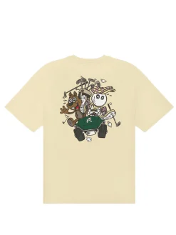 Malbon Two Man Scramble T-Shirt - Light Khaki