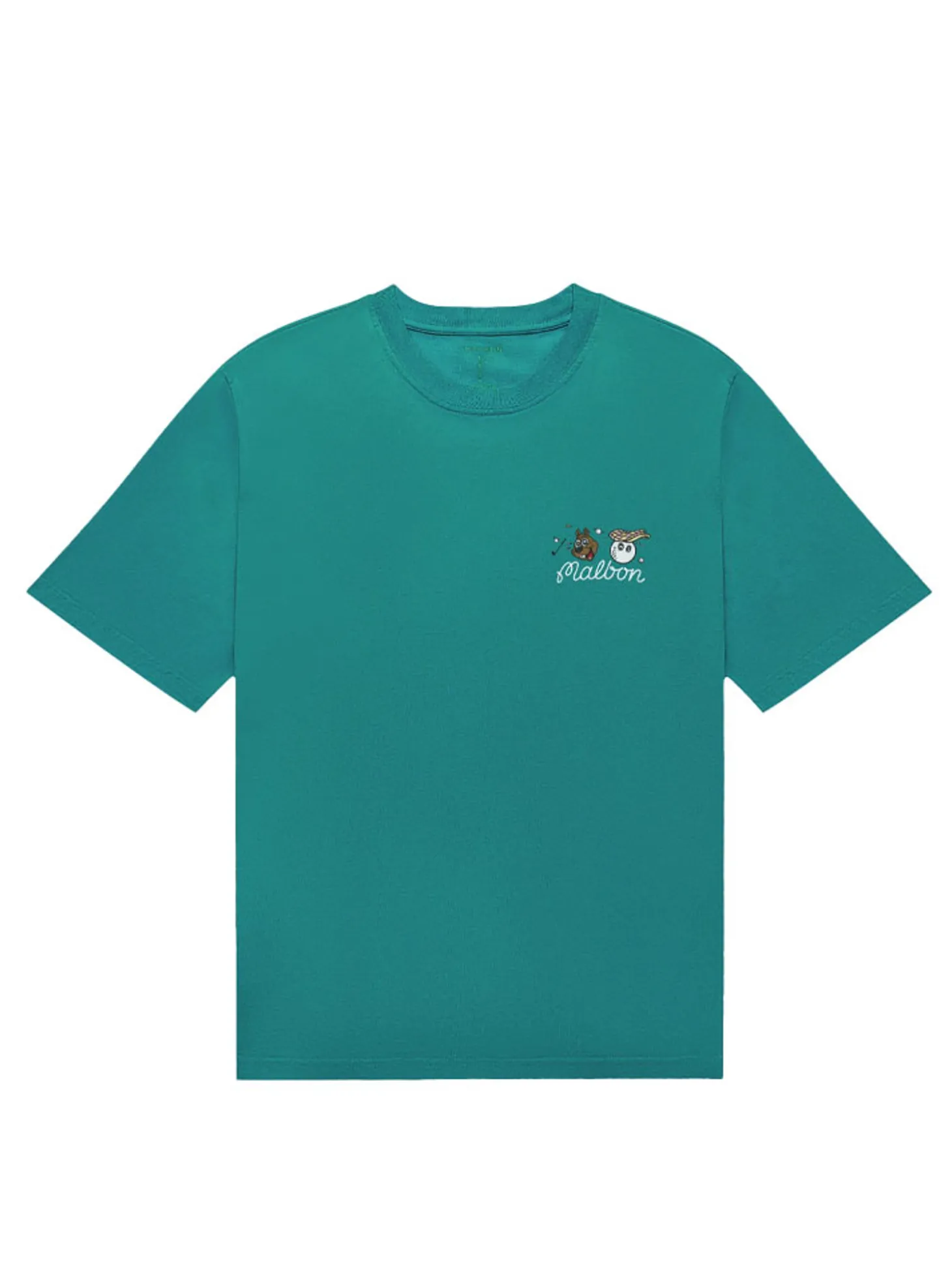 Malbon Two Man Scramble T-Shirt - Blue Green