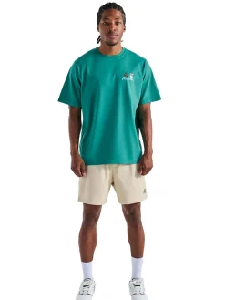 Malbon Two Man Scramble T-Shirt - Blue Green