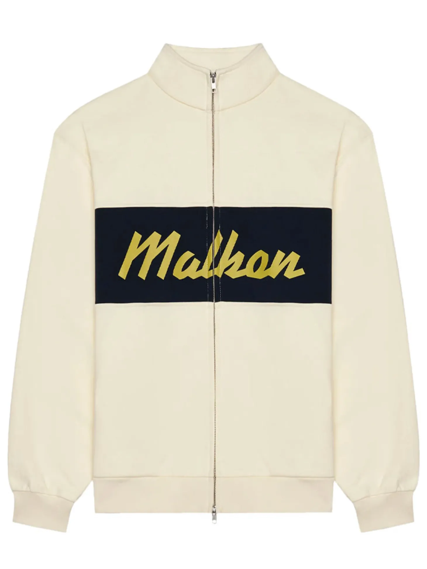 Malbon University Double Zip Jacket - Cream