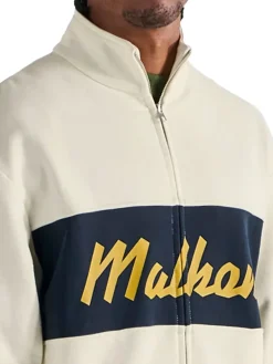 Malbon University Double Zip Jacket - Cream