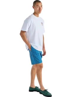 Malbon Vacation Club SS Tee - White