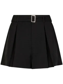 Malbon Womens Amara Pleated Short - Black