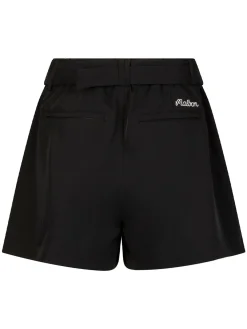 Malbon Womens Amara Pleated Short - Black