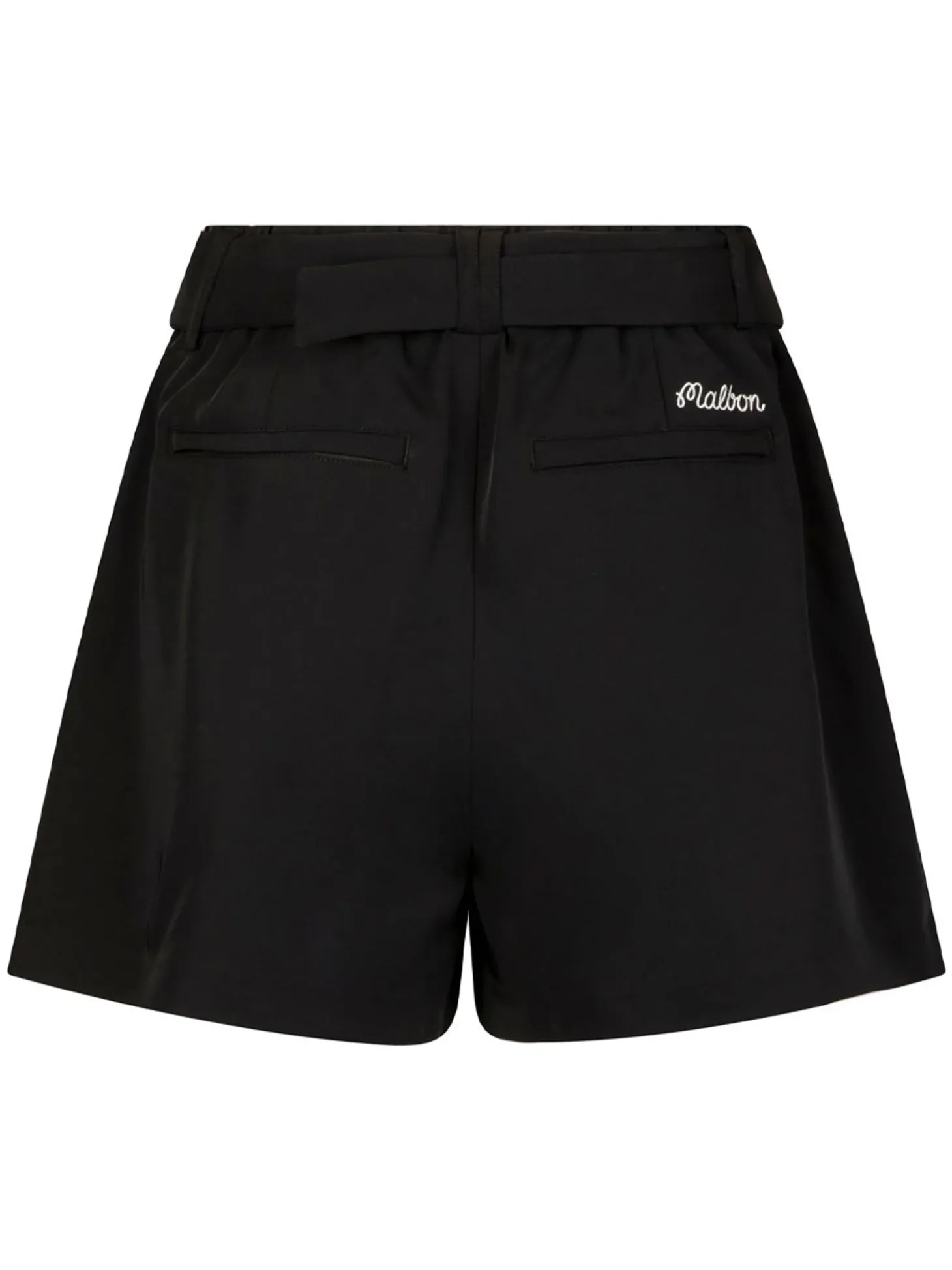 Malbon Womens Amara Pleated Short - Black