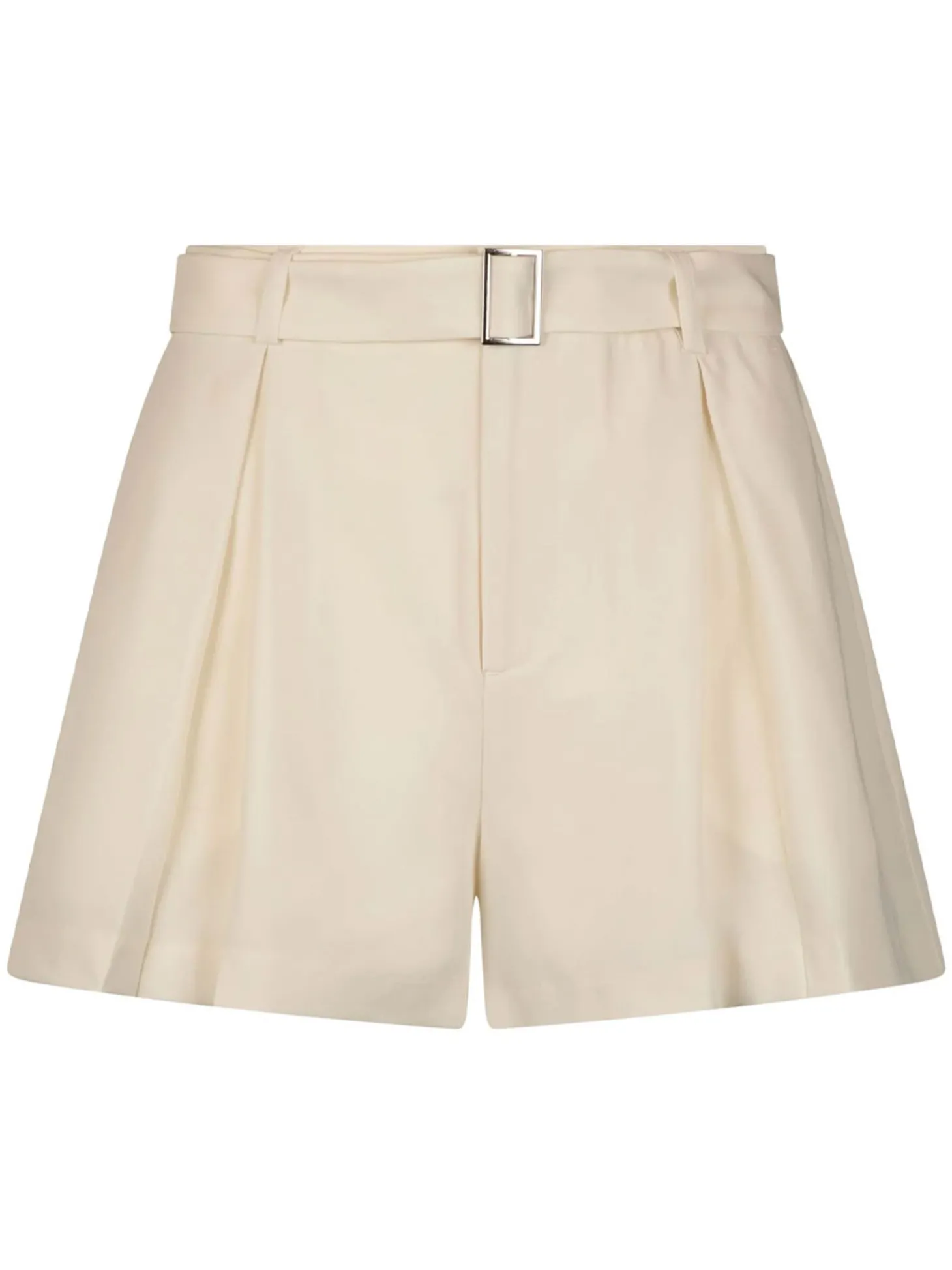Malbon Womens Amara Pleated Short - Ivory