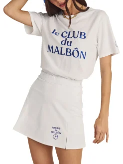 Malbon Womens Ella High Waisted Skort - White