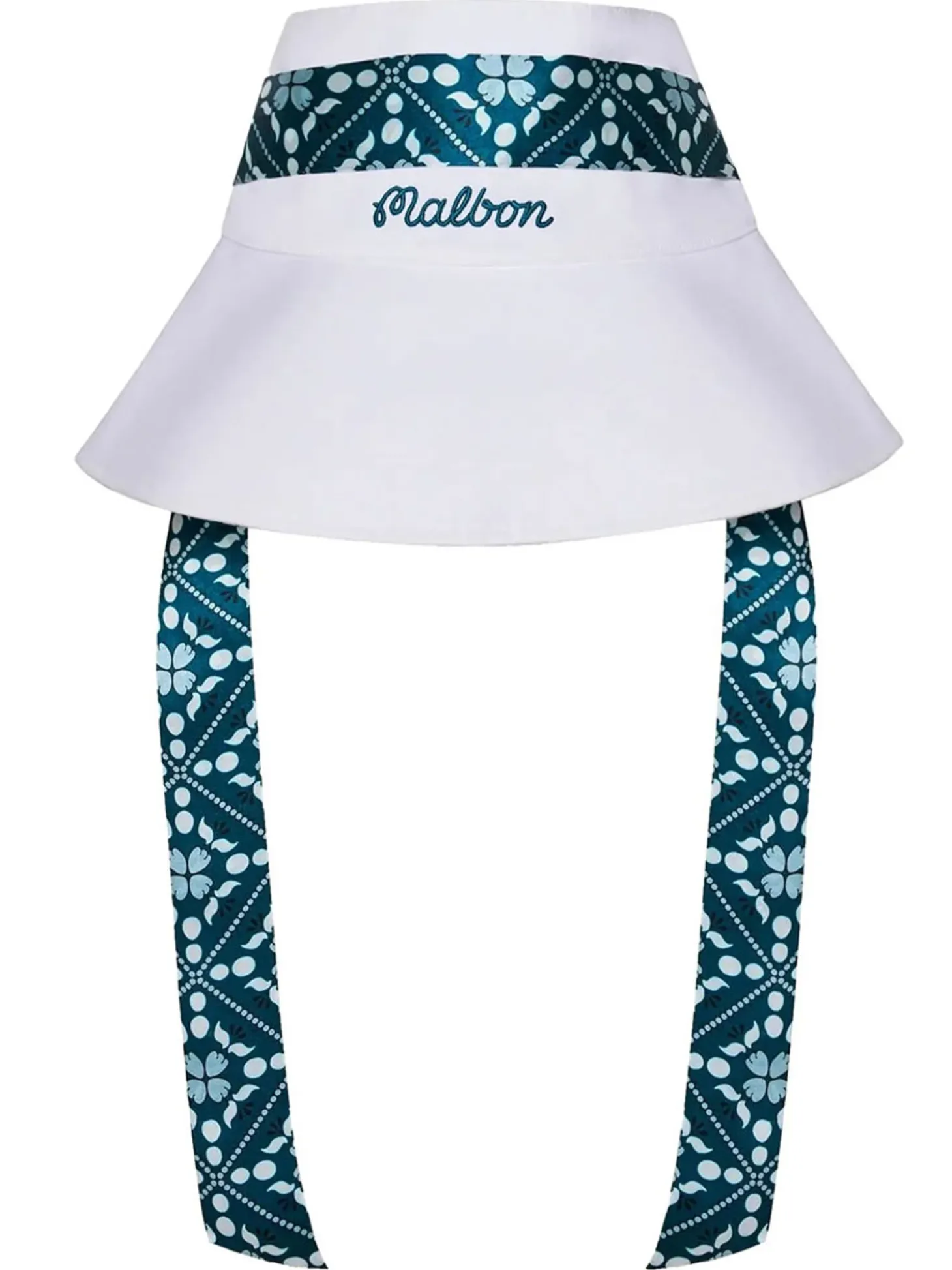 Malbon Womens Gia Open Top Bucket Hat - White