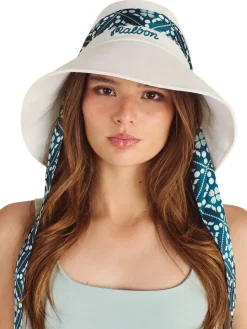 Malbon Womens Gia Open Top Bucket Hat - White
