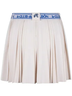 Malbon Womens Joelle Pleated Skort - Ivory
