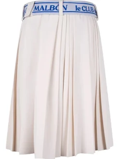 Malbon Womens Joelle Pleated Skort - Ivory