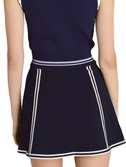Malbon Womens Lia Skirt - Navy