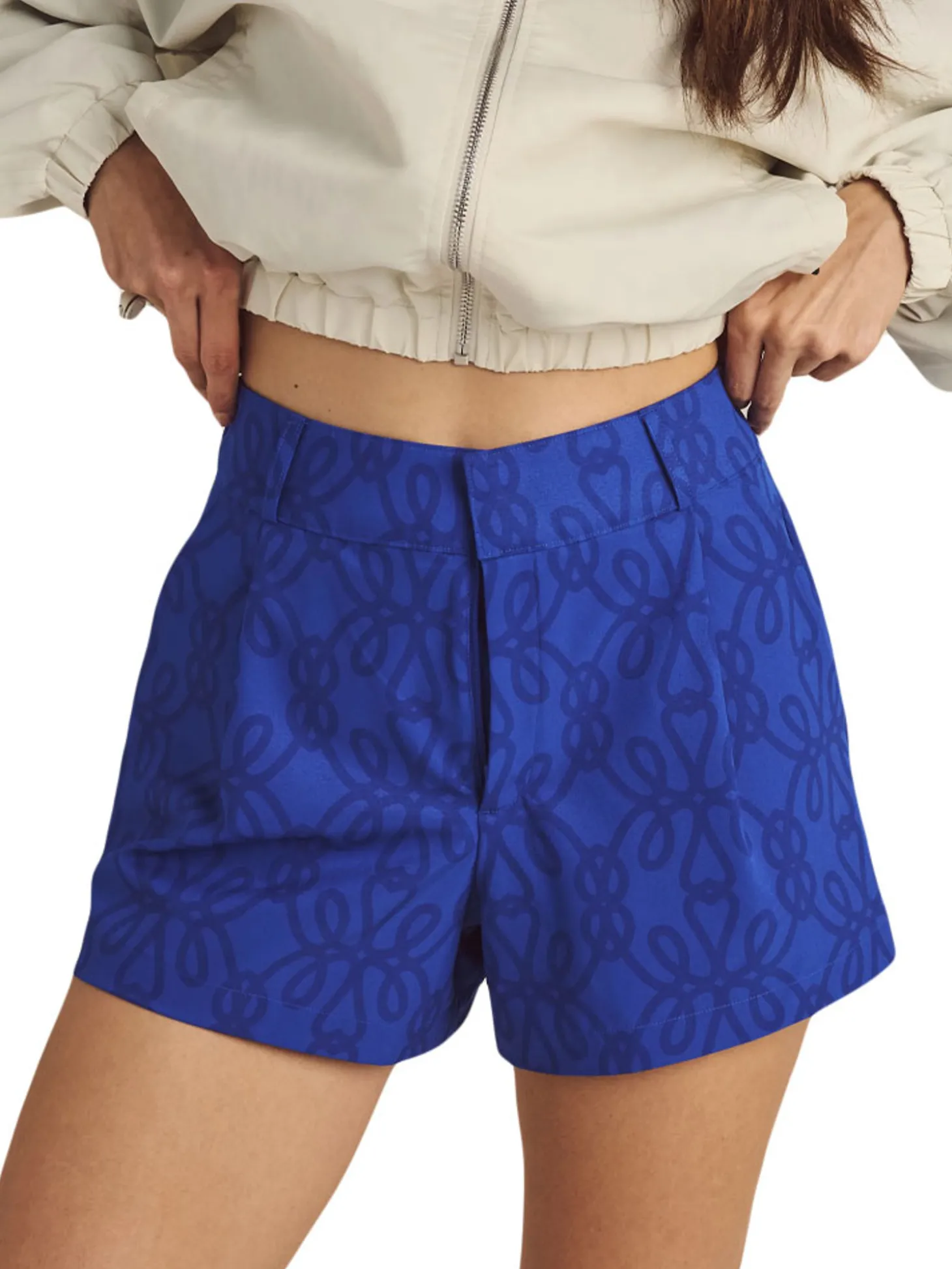 Malbon Womens Solene Trouser Shorts - Blue