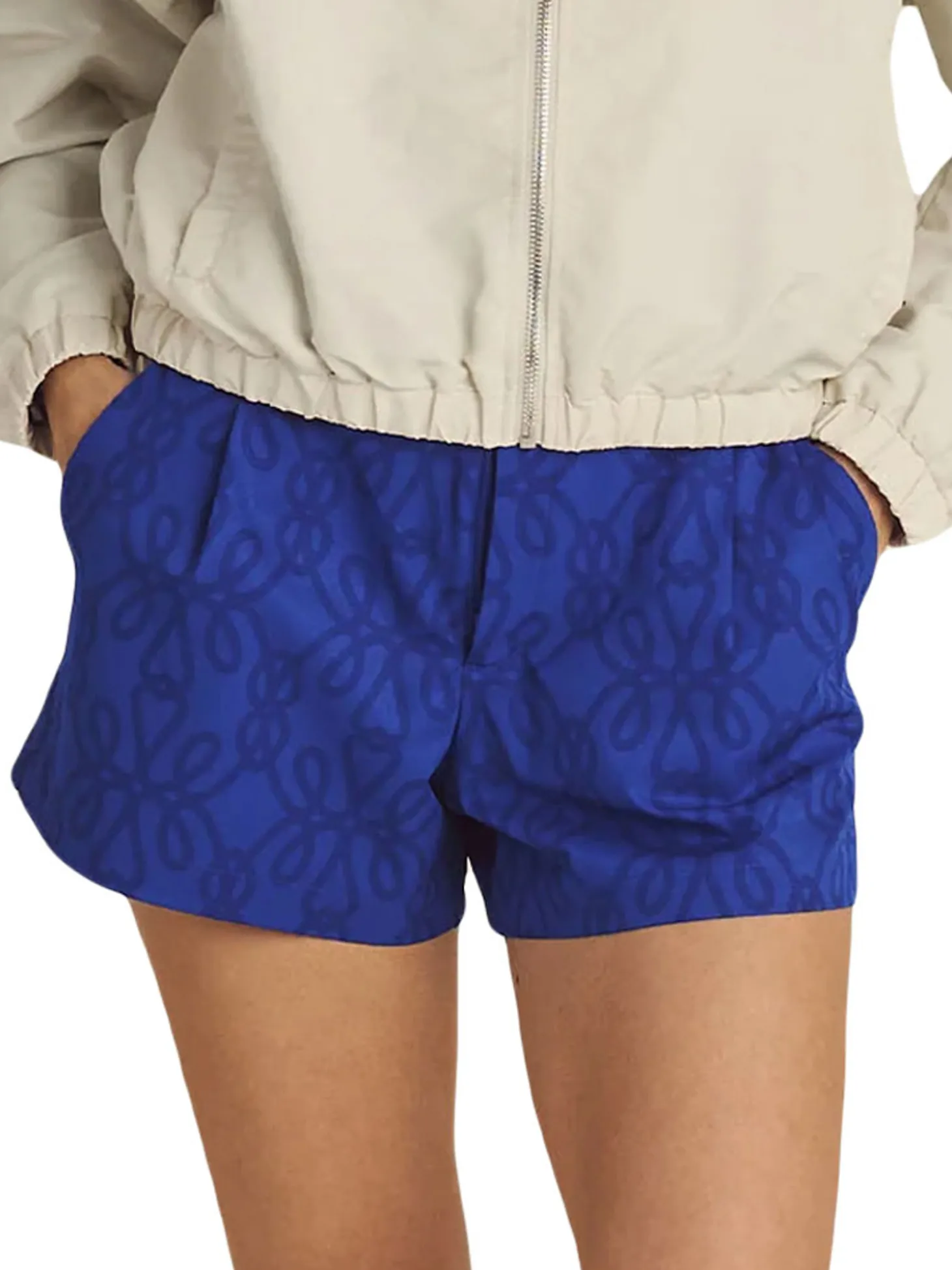 Malbon Womens Solene Trouser Shorts - Blue